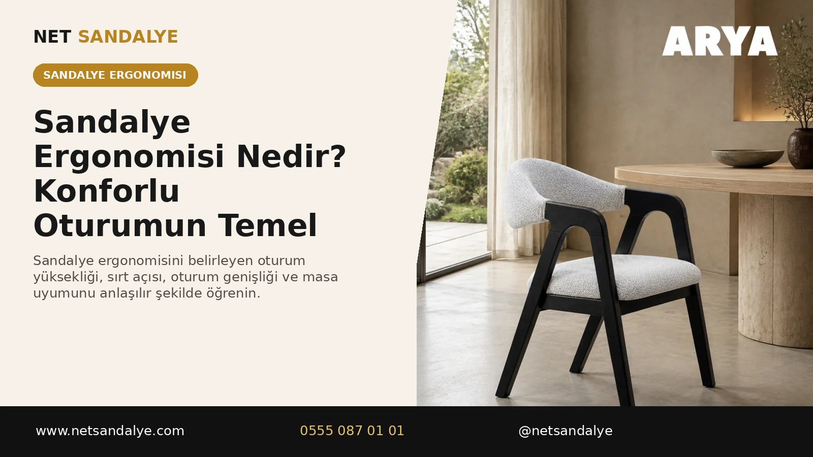 Sandalye Ergonomisi Nedir? Konforlu Oturumun Temel Noktaları